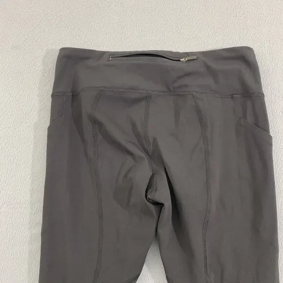 Lululemon Pants Womens 6 Pace Rival Crop Yoga Athletic Pocket Zip Activewear - Picture 10 of 13